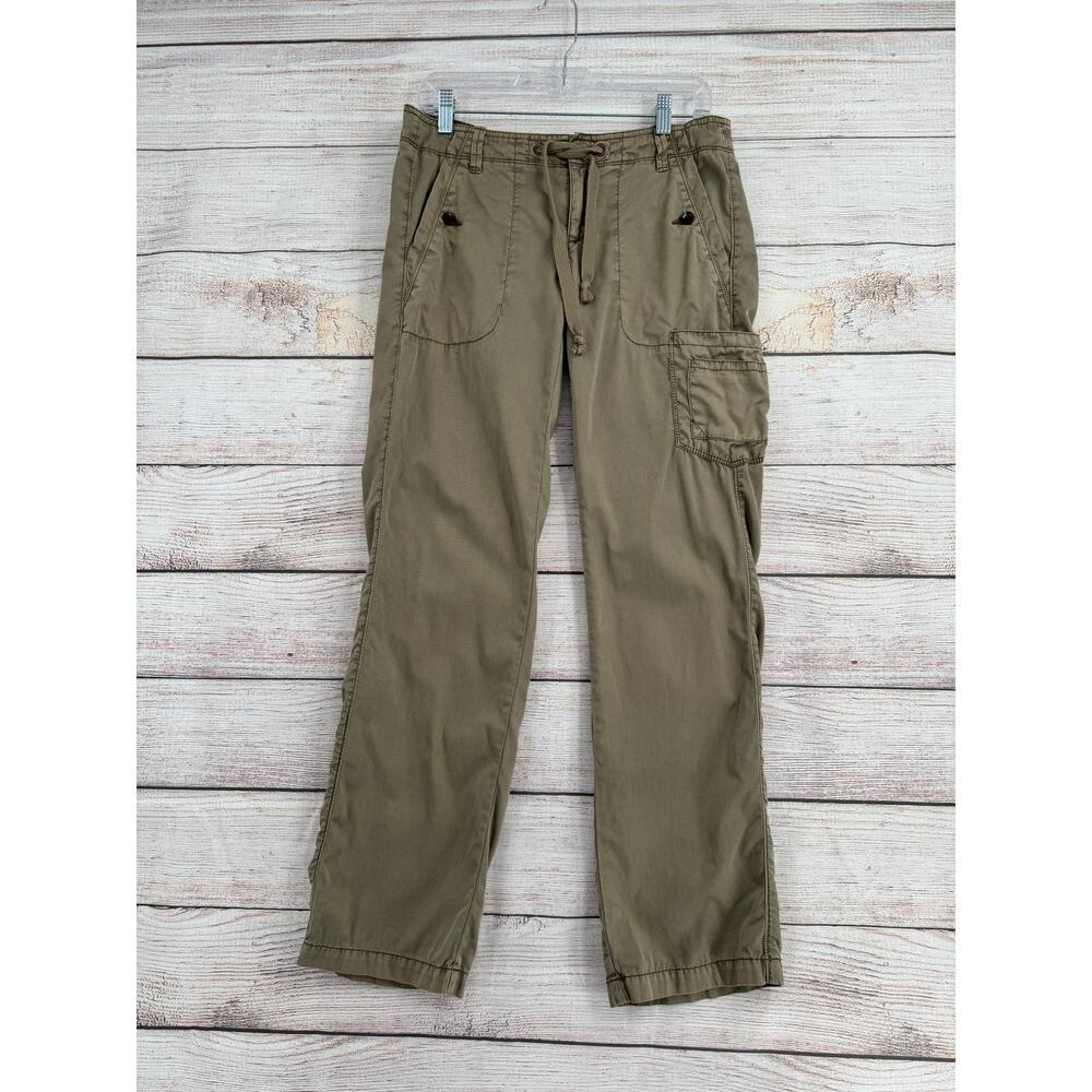 Hei Hei Anthropologie Cargo Pants Womens 6 Green Drawstring 6 Pockets